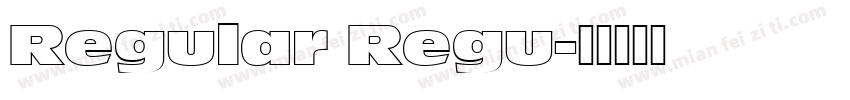 Regular Regu字体转换